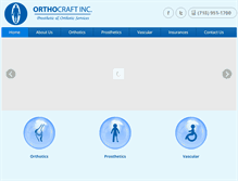 Tablet Screenshot of orthocraftinc.com